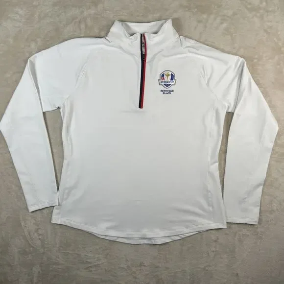 NWT Walter Hagen Women's 1/4 Zip Performance 2025 Ryder Cup PGA Size Large White - Picture 2 of 12